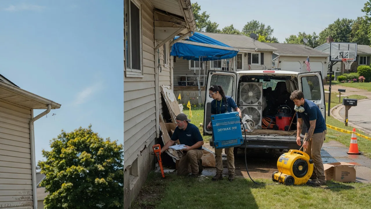 Ceiling Leak Cleanup in Campbellsport, WI near me